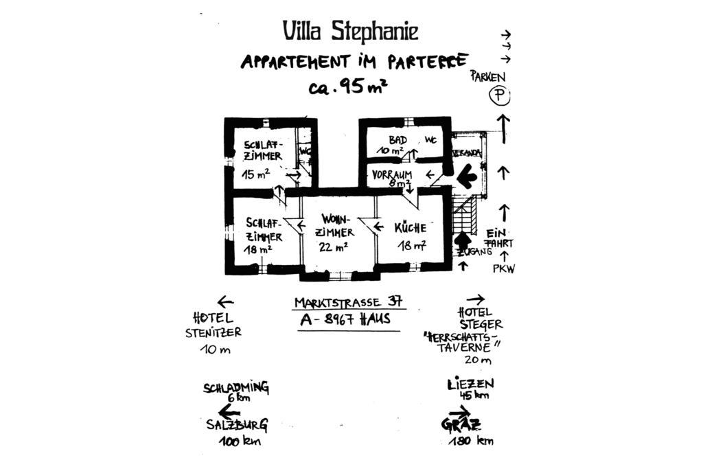 Villa Stephanie Haus im Ennstal Ruang foto